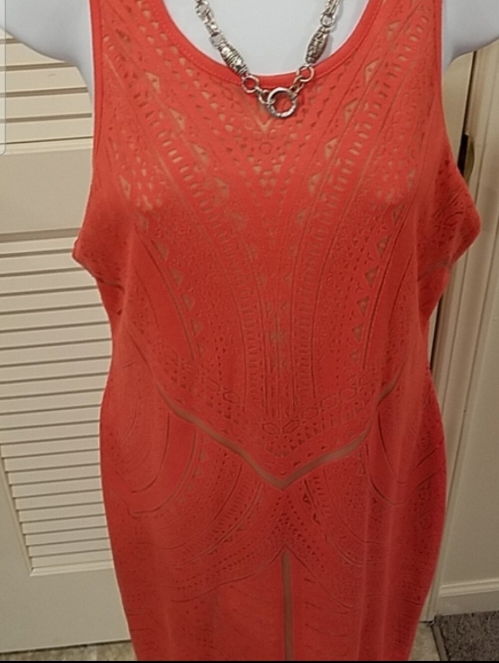Mossimo Coral Maxi Dress Size Medium